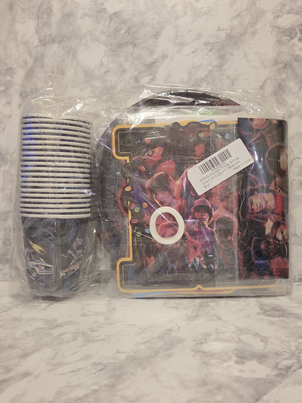 88 Piece Stranger Things Themed Birthday Party Tableware Set